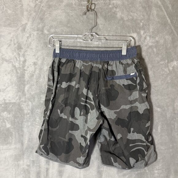 Vuori Banks Shorts Men S Small Gray Camo Camouflage Unlined V330 Gym Drawstring - Picture 4 of 13